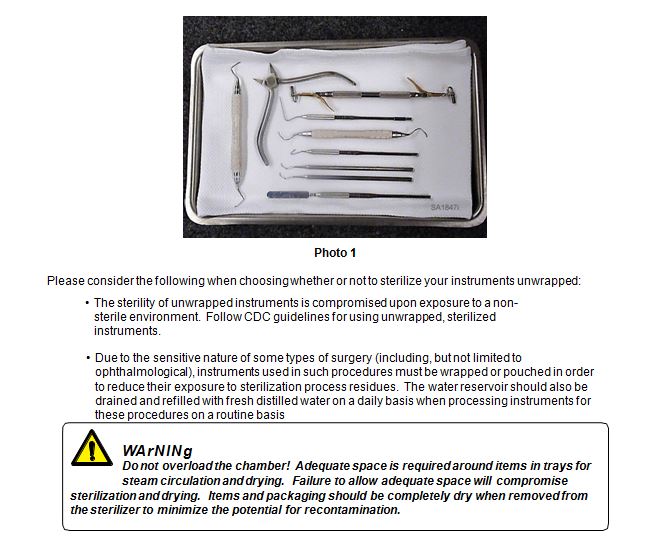 Autoclave Manual Michigan Center for Oral Surgery Team Training
